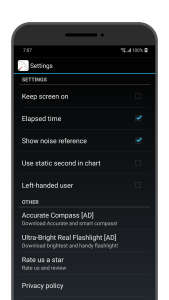 اسکرین شات 7 برنامه Sound Meter