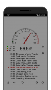 اسکرین شات برنامه Sound Meter 5