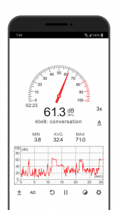 اسکرین شات برنامه Sound Meter 4