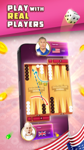 اسکرین شات 2 بازی Backgammon Friends Online