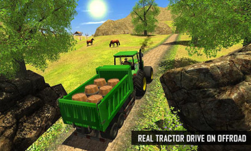 اسکرین شات برنامه Real Offroad Farm Tractor Driving : Driving Game 6