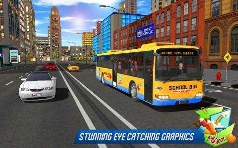اسکرین شات برنامه School Bus Driver Simulator 3D 2