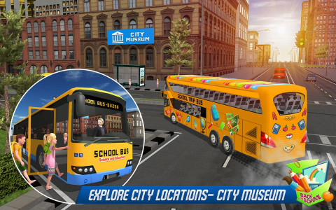 اسکرین شات برنامه School Bus Driver Simulator 3D 1