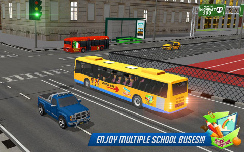 اسکرین شات برنامه School Bus Driver Simulator 3D 6