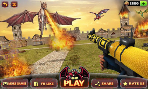 اسکرین شات بازی Flying Dragon Hunting: Dragons Shooter Game 2021 1