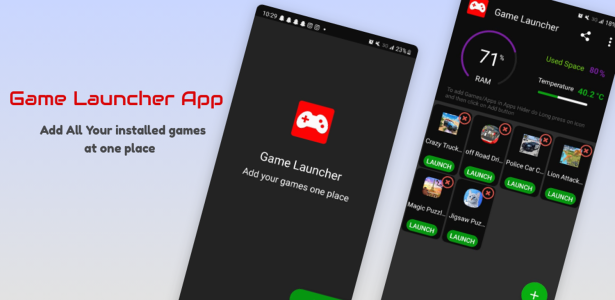 اسکرین شات 1 برنامه Game Launcher - App Launcher
