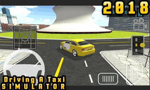 اسکرین شات بازی Driving a Taxi Simulator 2018 4