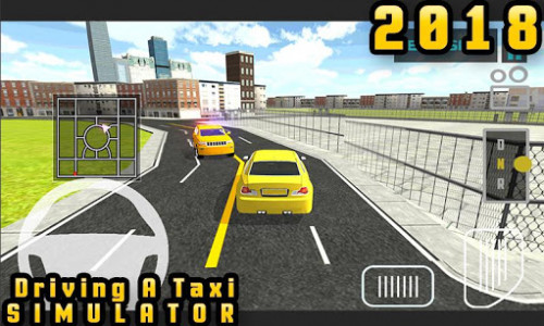اسکرین شات بازی Driving a Taxi Simulator 2018 3