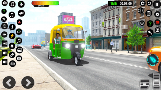 اسکرین شات بازی Auto Game: Rickshaw Driving 3D 3
