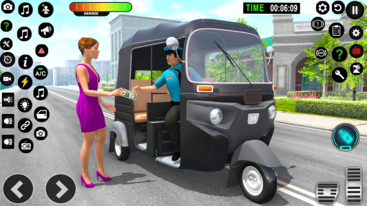 اسکرین شات بازی Auto Game: Rickshaw Driving 3D 1