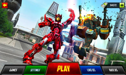اسکرین شات بازی Monster Robot Hero City Battle 1