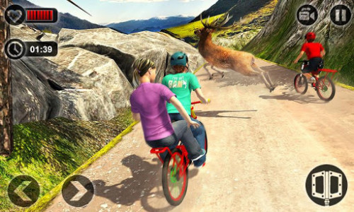 اسکرین شات بازی Kids Bicycle Taxi Sim 2018: Offroad BMX Racing 2