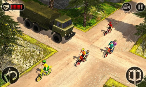 اسکرین شات بازی Kids Bicycle Taxi Sim 2018: Offroad BMX Racing 5