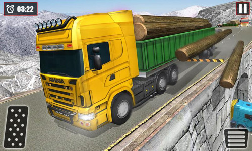 اسکرین شات بازی Offroad Snow Trailer Truck Dri 3
