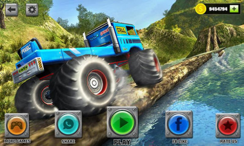 اسکرین شات بازی Uphill Monster Truck Driving Simulator 2018 1