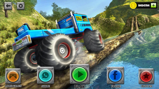 اسکرین شات بازی Uphill Monster Truck Driving Simulator 2018 6