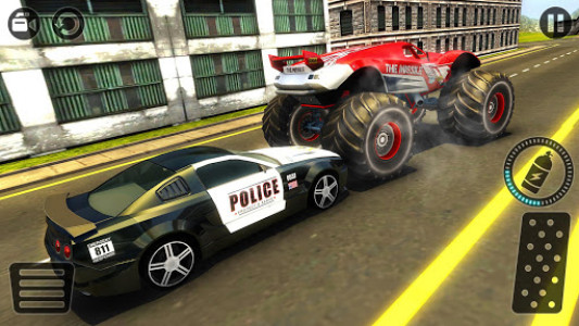 اسکرین شات بازی Police Chase Monster Car: City Cop Driver Escape 7