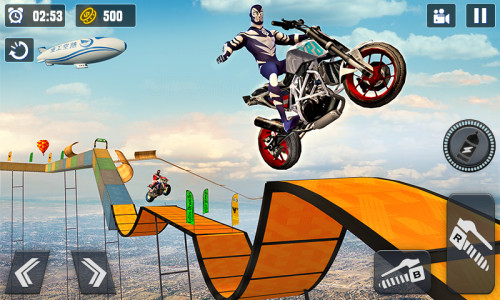 اسکرین شات بازی Superhero GT Bike Racing Stunt 3