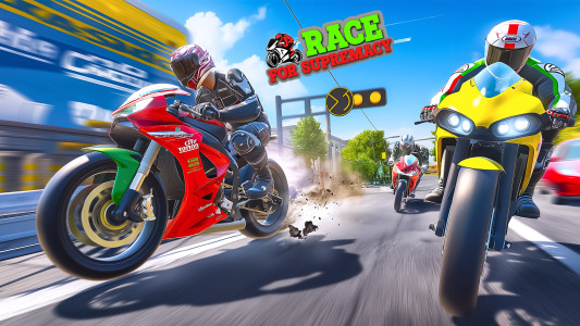 اسکرین شات بازی Motorcycle Race Bike Game 1