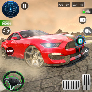 اسکرین شات برنامه Sports Car Racing Games 1