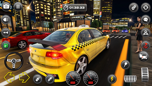 اسکرین شات بازی Crazy Car Taxi Simulator 4