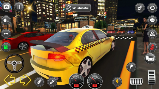 اسکرین شات بازی Crazy Car Taxi Simulator 4