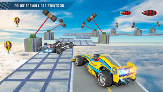 اسکرین شات برنامه Formula Car Stunts Racing- Gt Ramp Car Stunt Games 4