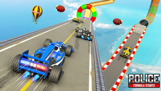 اسکرین شات برنامه Formula Car Stunts Racing- Gt Ramp Car Stunt Games 7