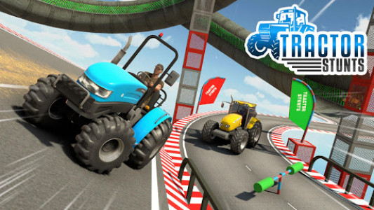 اسکرین شات برنامه Mega Ramp Stunts Racing games: New Tractor games 7