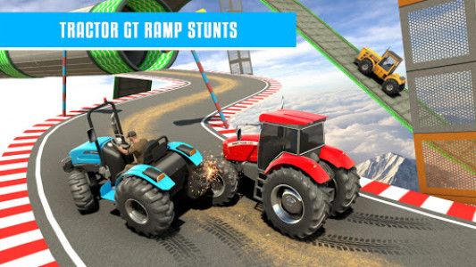 اسکرین شات برنامه Mega Ramp Stunts Racing games: New Tractor games 6