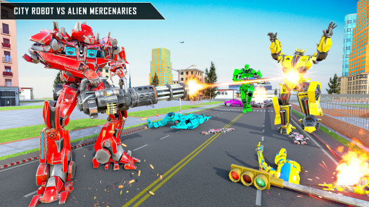 اسکرین شات بازی Quad Transform Robot Car Games 3