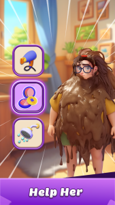 اسکرین شات 2 بازی Makeover Queen: Pull the pin