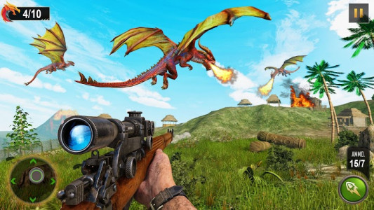 اسکرین شات بازی Flying Dragon Hunting Simulator Games 6