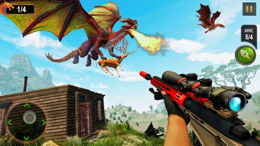 اسکرین شات بازی Flying Dragon Hunting Simulator Games 3