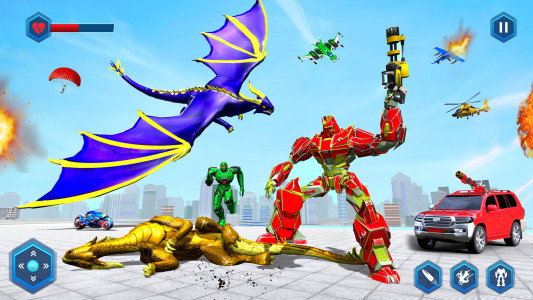 اسکرین شات بازی Flying Dragon Transform Robot 3