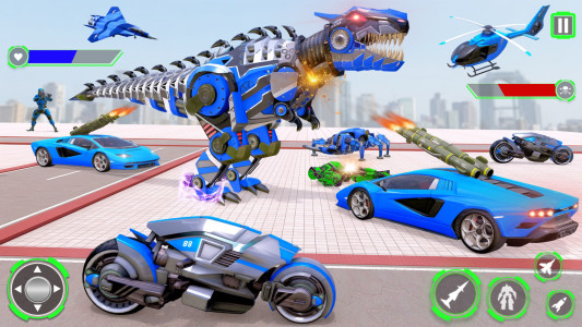 اسکرین شات 2 بازی Dino Car Robot: Robot Games