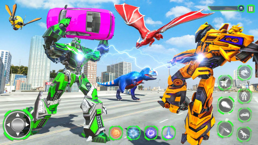 اسکرین شات بازی Dino Robot Car Transform Games 3