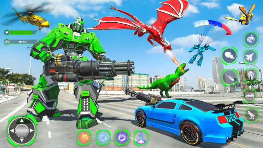 اسکرین شات بازی Dino Robot Car Transform Games 2