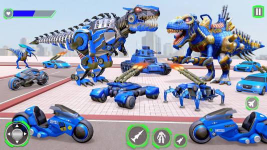 اسکرین شات 4 بازی Dino Car Robot: Robot Games