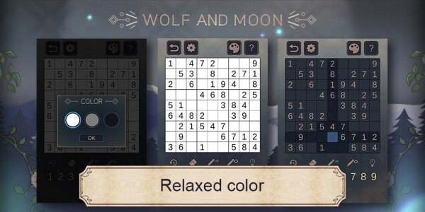 اسکرین شات 3 بازی Wolf And Moon : Sudoku