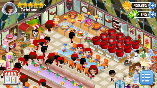 اسکرین شات 5 بازی Cafeland - Restaurant Cooking