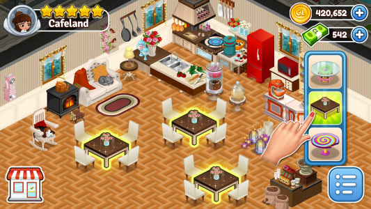 اسکرین شات 3 بازی Cafeland - Restaurant Cooking