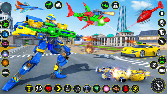اسکرین شات برنامه US Shark Robot Transform Games 3