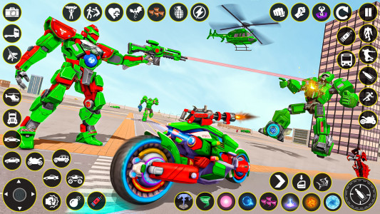 اسکرین شات 2 برنامه Shark Robot Transform Game 3D