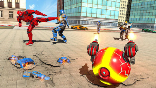 اسکرین شات بازی Flying Ball Robot Game : Car Transforming Games 7