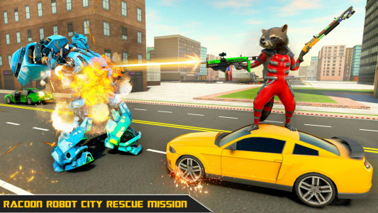 اسکرین شات برنامه Raccoon City Robot Games 1