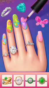 اسکرین شات 4 بازی Glam Nail Art Salon Games
