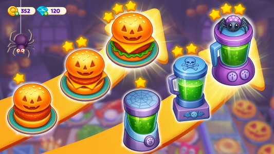 اسکرین شات 5 بازی Halloween Cooking Madness Game