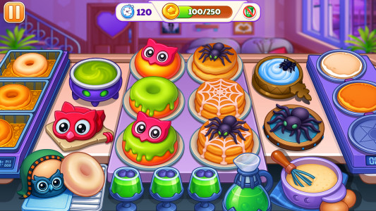 اسکرین شات 2 بازی Halloween Cooking Madness Game
