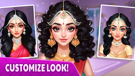 اسکرین شات بازی Indian Bridal Saree Salon Game 3